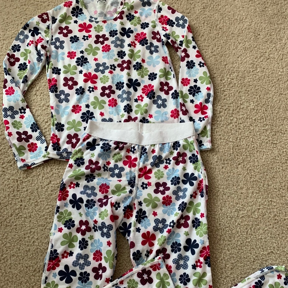 Pepper Skins Flower Shirt Pants Kids Medium